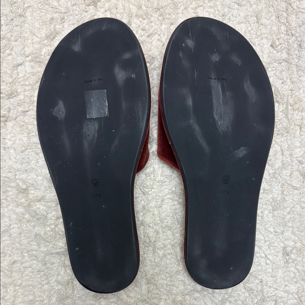 The Row Velvet Slides - Picture 3 of 4